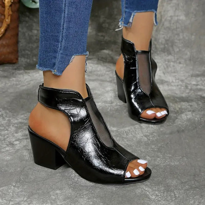 Thomis – Rutschfeste Ledersandalen Mit Offener Zehenpartie