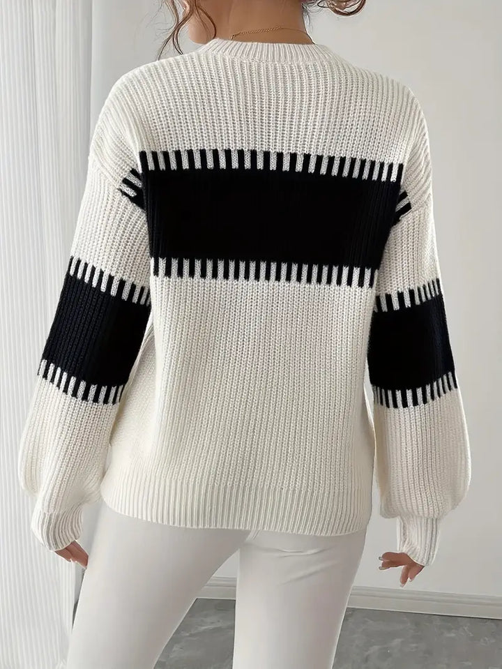 Gyneth - Langärmeliger Pullover Mit Rundhalsausschnitt