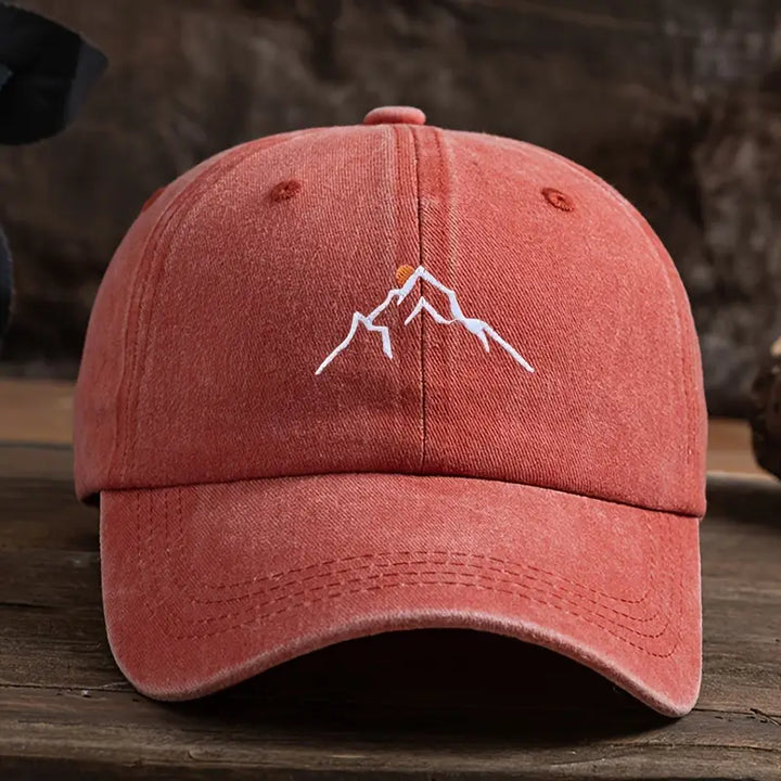 Ermil – Bestickte Baseball Kappe Mit Berggipfel