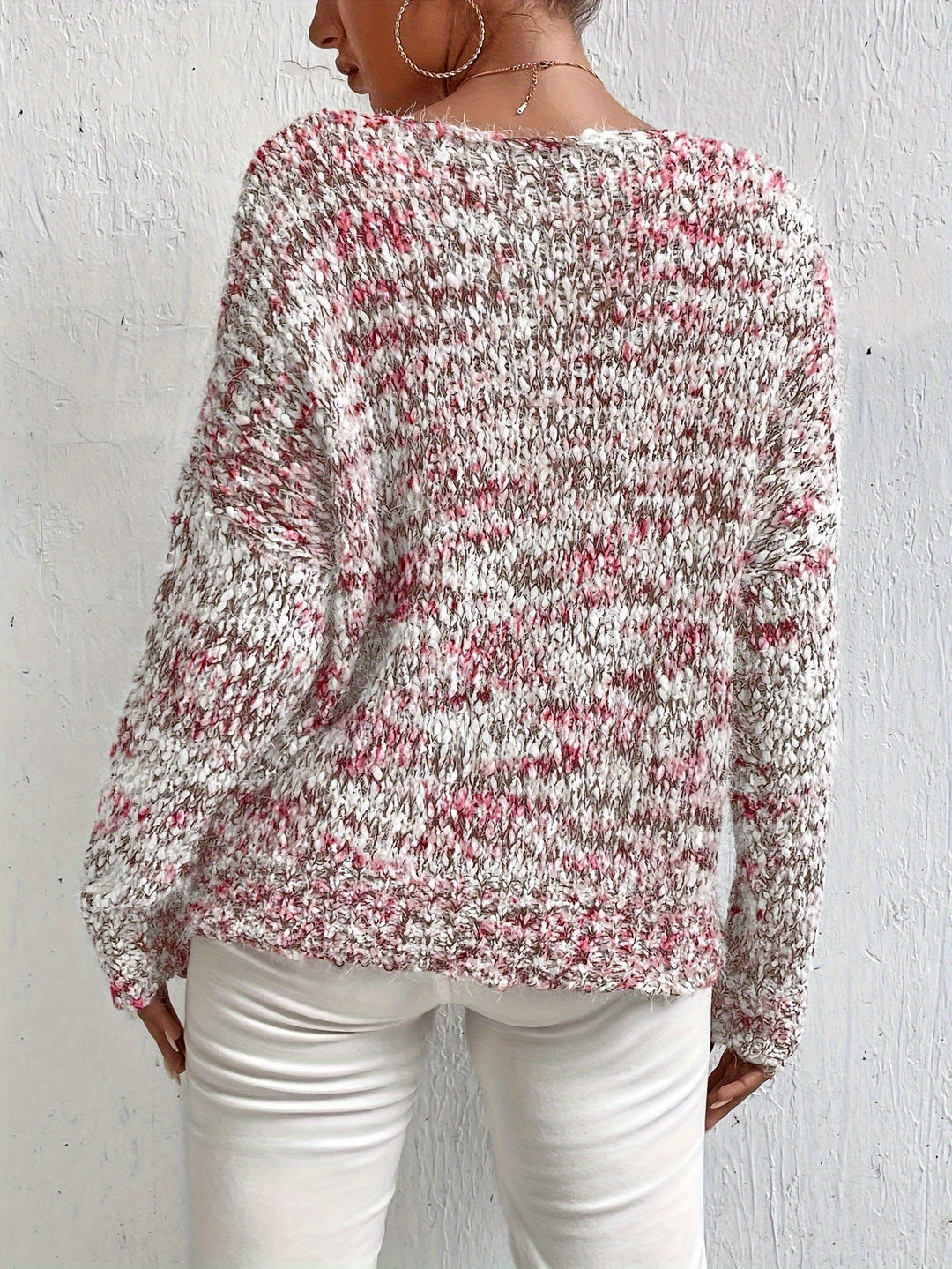 Chryselda – Lässiger Langarm Strickpullover