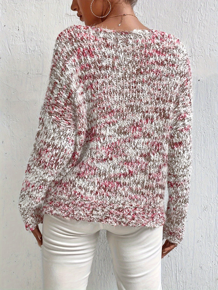 Chryselda – Lässiger Langarm Strickpullover