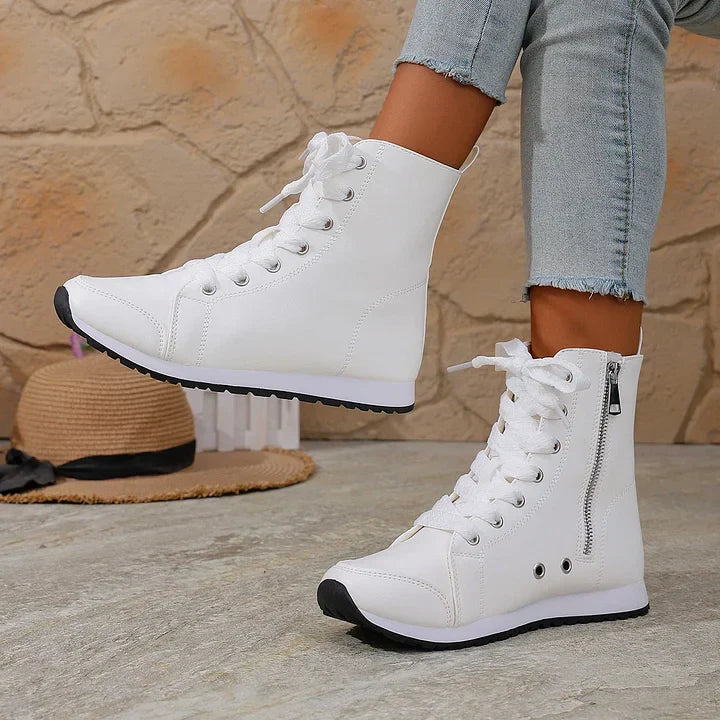 Theofani – Atmungsaktive Stiefeletten Mit Reißverschluss