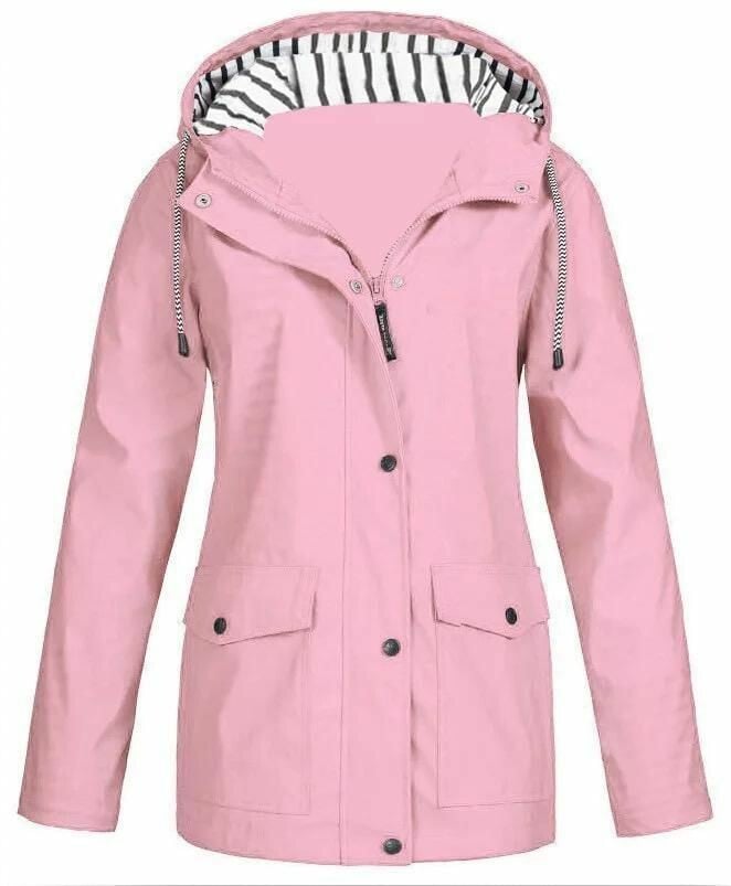 Ilektra – Elegante Langärmelig Wasserdicht KapuzenPullover