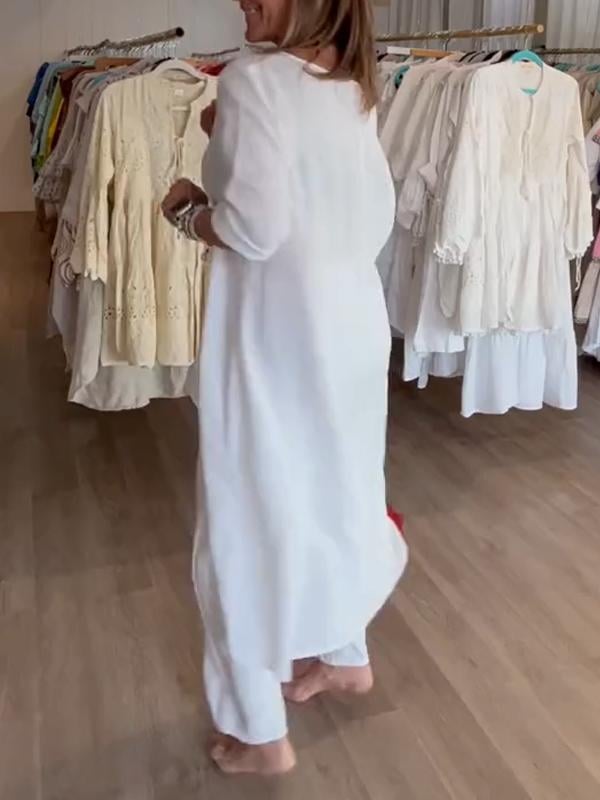 Freida - Lässig Leinen Kleid
