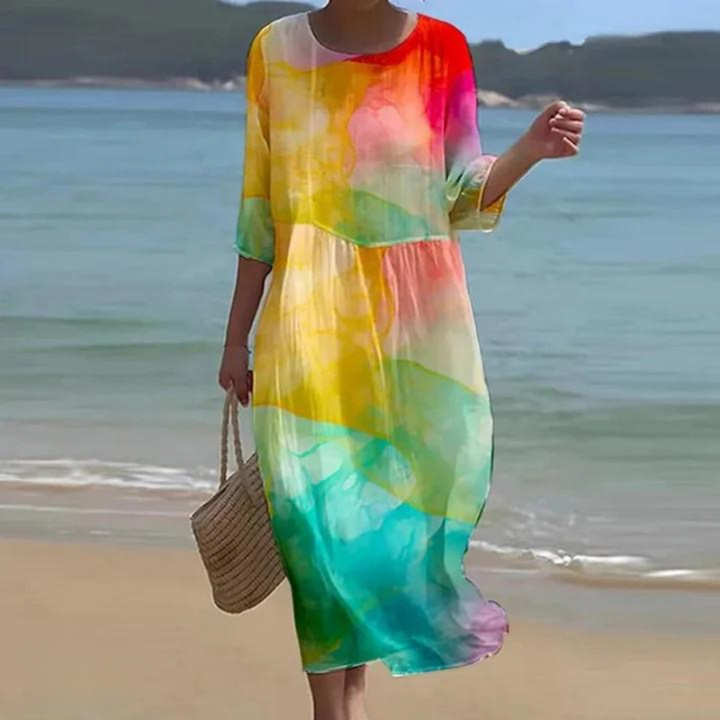 Miranda - Elegantes Geblümtes Kleid