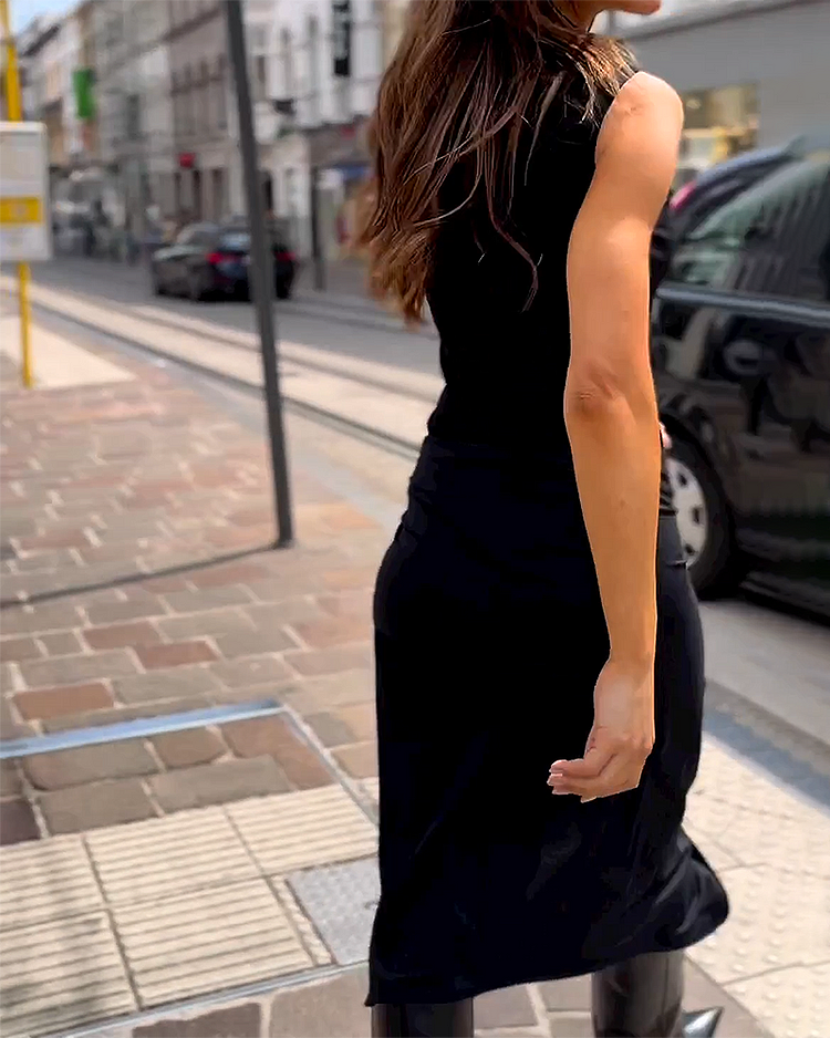 Viana - Ärmelloses Langes Kleid