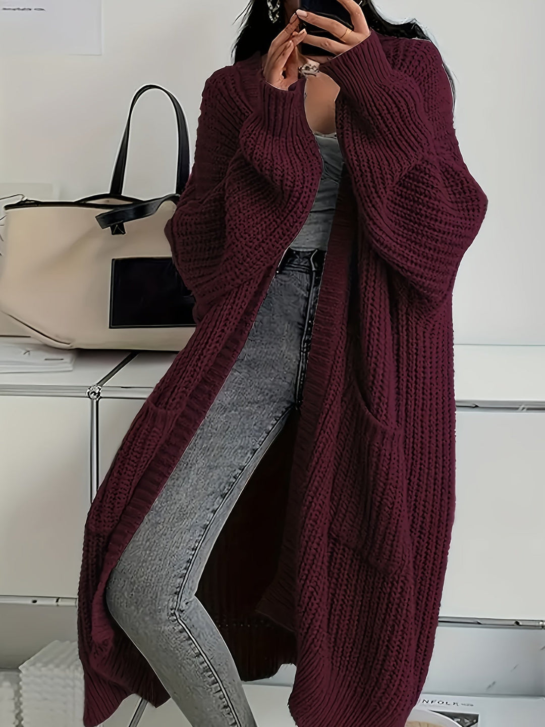 Franziska - Langärmelige Strickjacke
