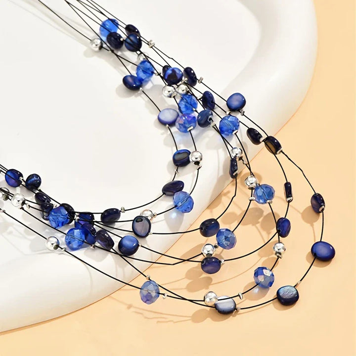 Mabelline – Elegante Halskette im Bohemian-Stil mit Mehrreihigen Perlen