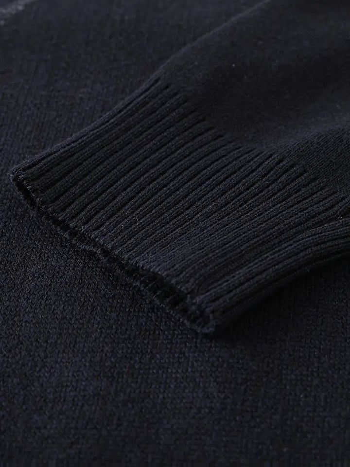 Yoann – Strick Pullover Mit Viertelreißverschluss