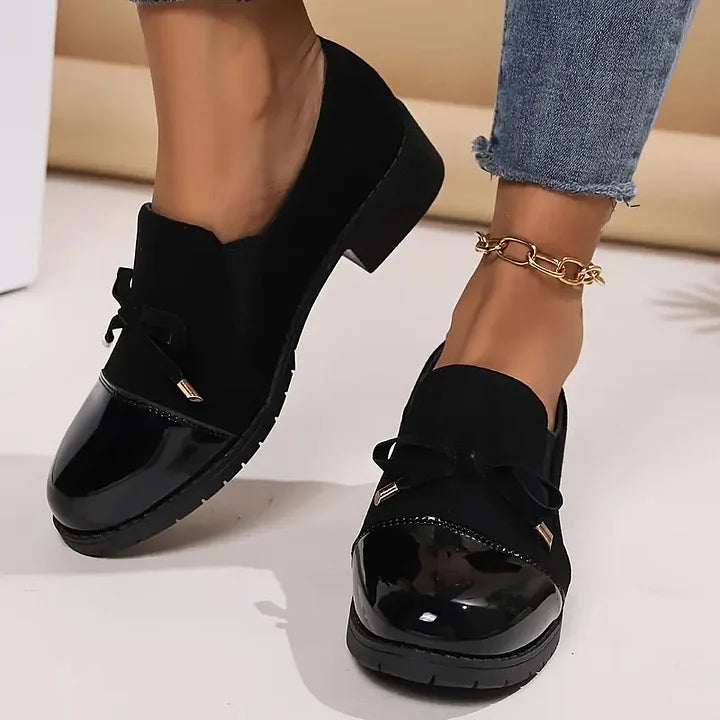 Marvina - Eleganter Loafer Mit Schleifenakzent Und Runder Spitze
