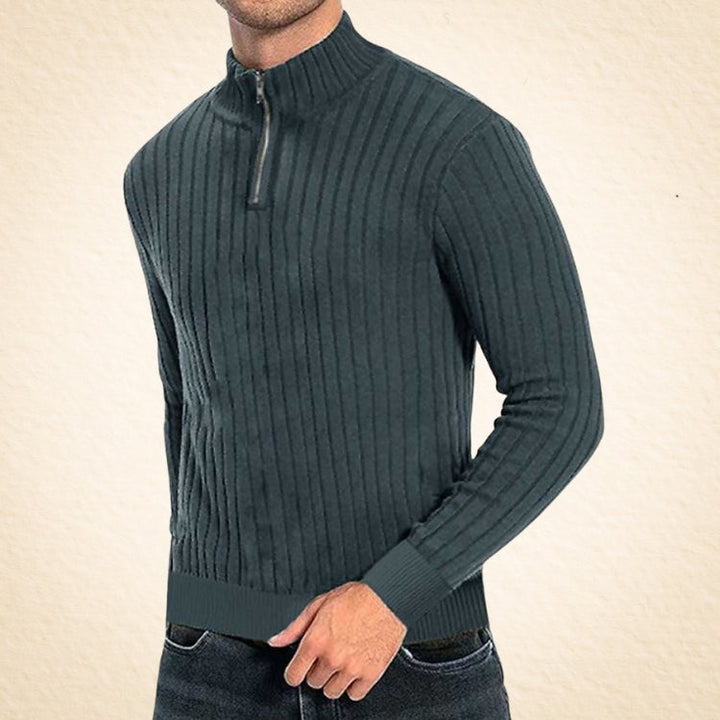 Zaccheo – Lässiger Rollkragenpullover Mit Reißverschluss
