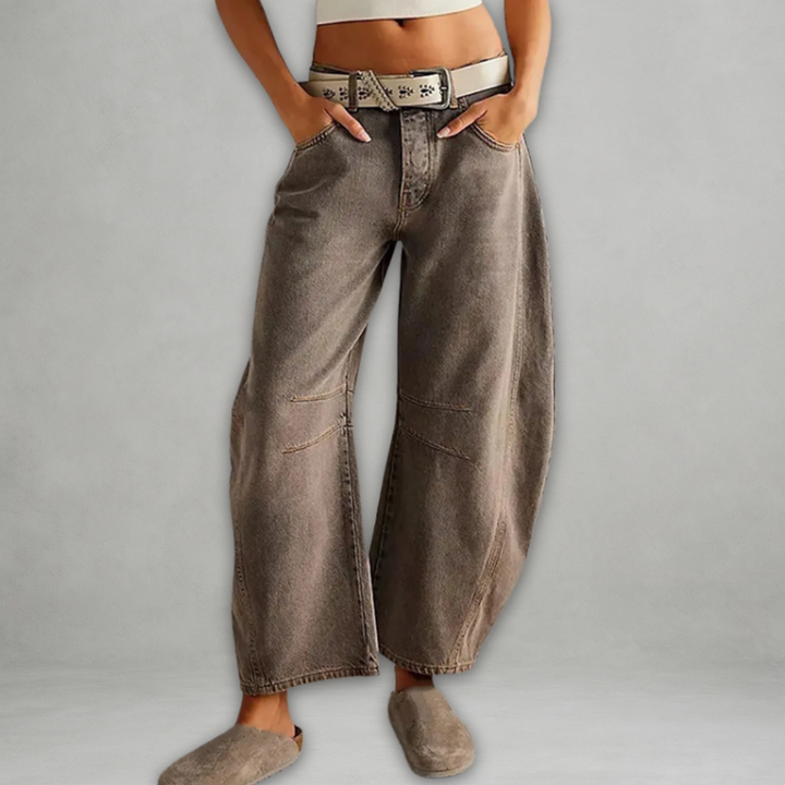 Entela – Lässige Lockere Jeans Mit Tasche