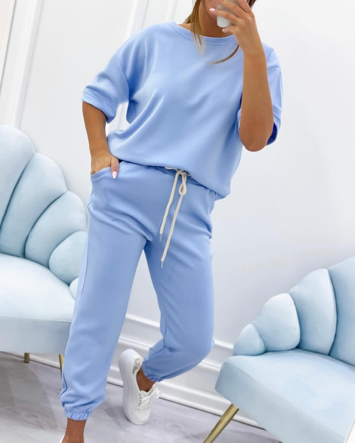 Silvina – Zweiteiliges Set Mit kurzärmeligem Hemd