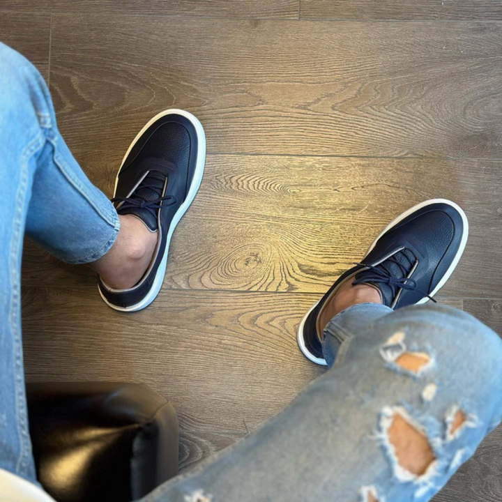 Corentin - Turnschuh Mit Dicker Sohle Aus Leder