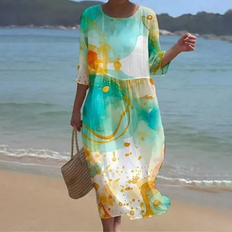 Miranda - Elegantes Geblümtes Kleid