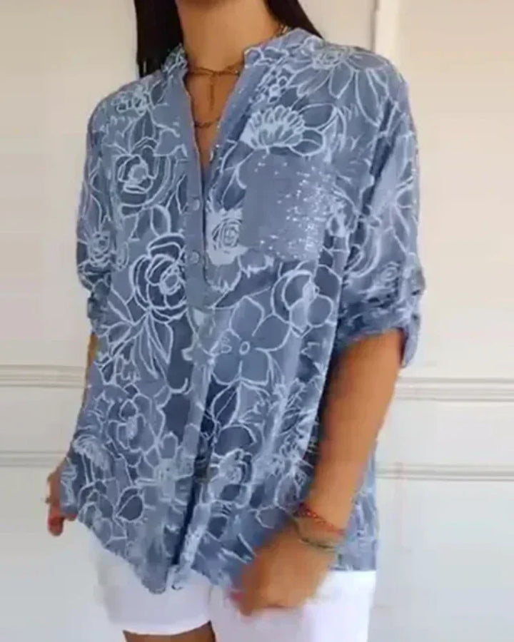 Narese - Bluse Mit Blumenmuster