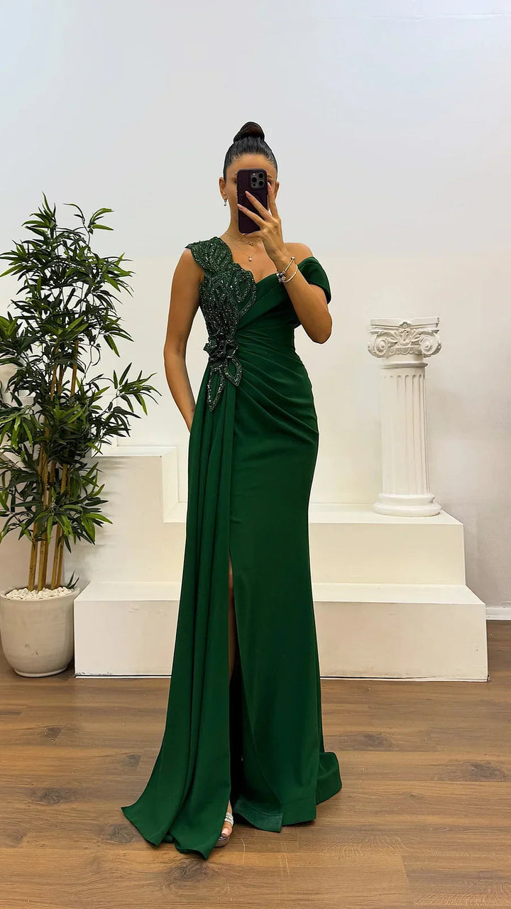 Kamarya – Atmungsaktives Abend Kleid Mit Falten