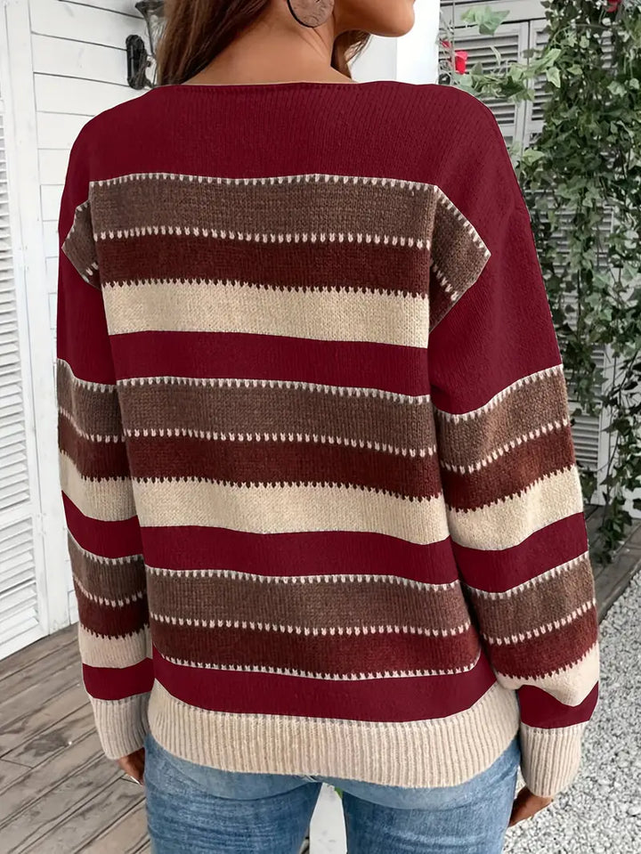 Evdokia - Lässiger Langärmeliger Pulli