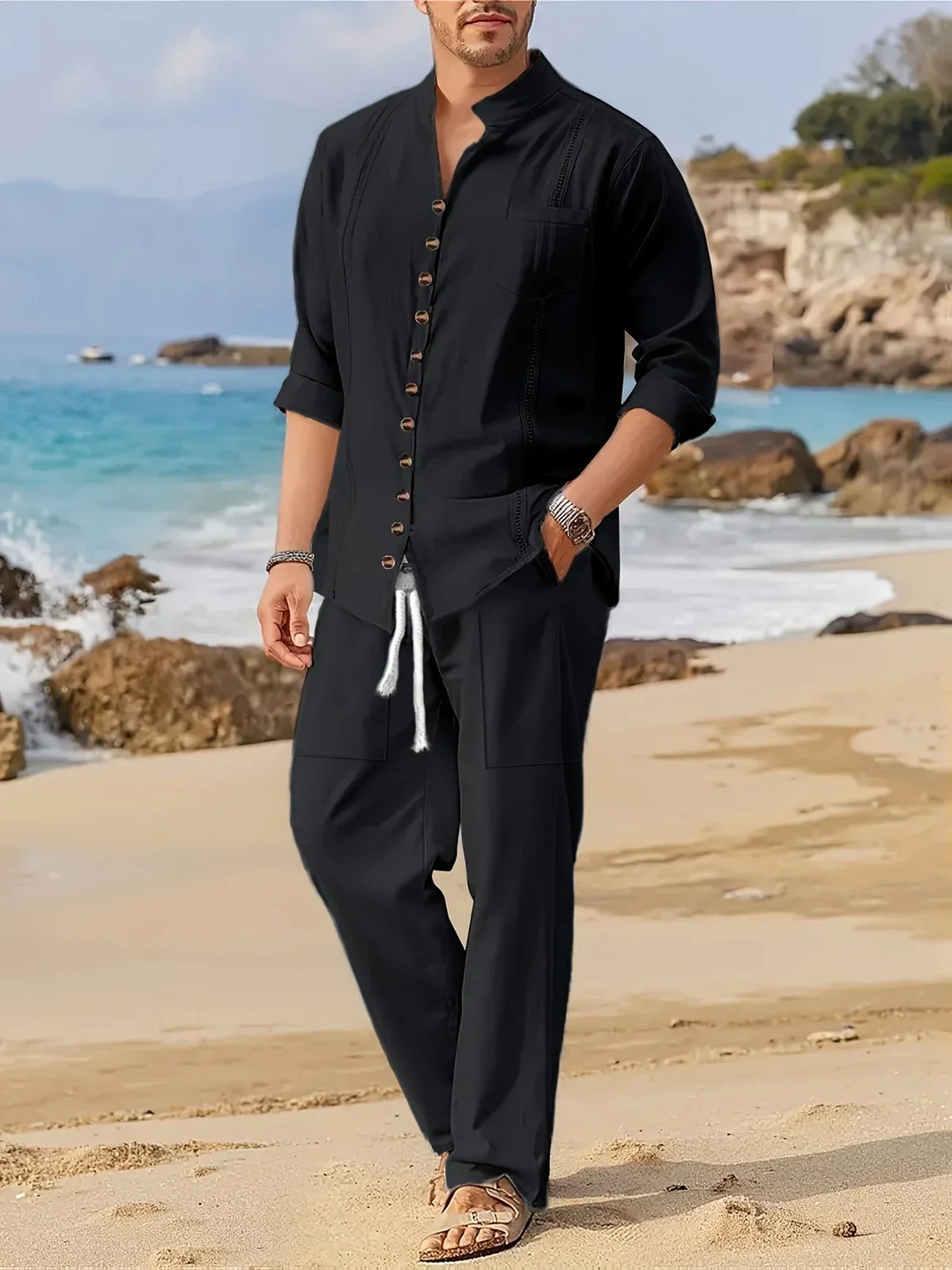 Micah – Modisches Strand Zweiteiler Set