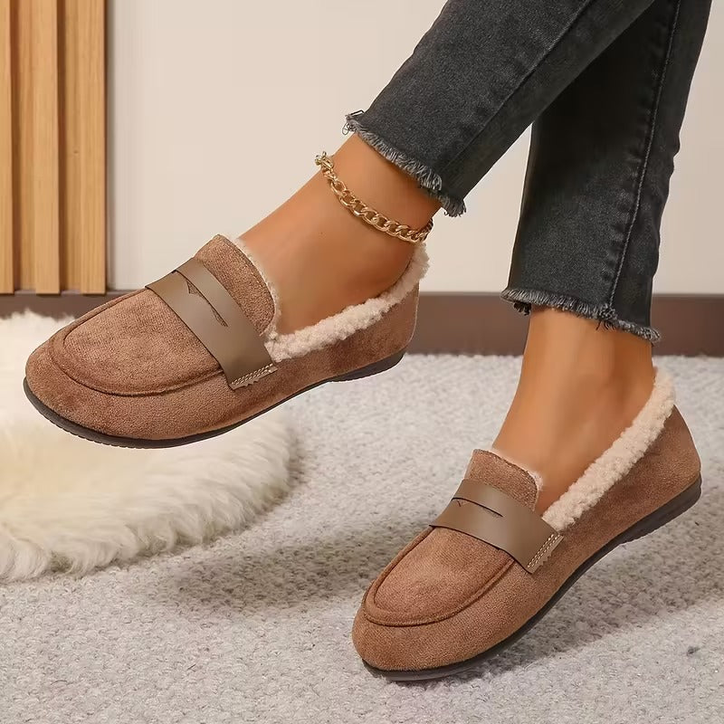 Deren – Rutschfeste Loafer Mit Fleecefutter