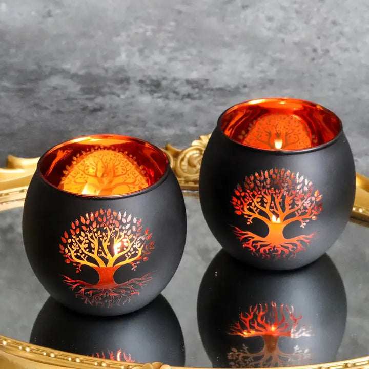 GlowRoot - Baum des Lebens Kerzenhalter Satz