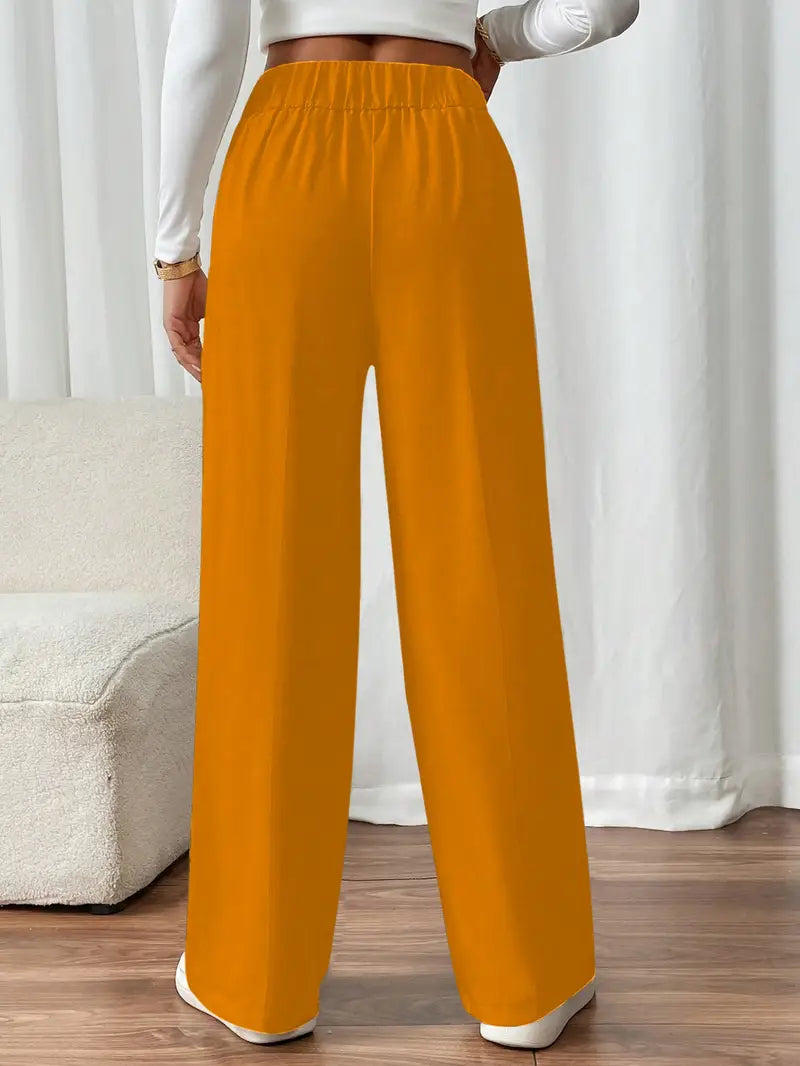 Orvella - Bequeme Hose Mit Weitem Bein Und Taschen