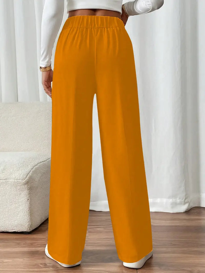 Orvella - Bequeme Hose Mit Weitem Bein Und Taschen