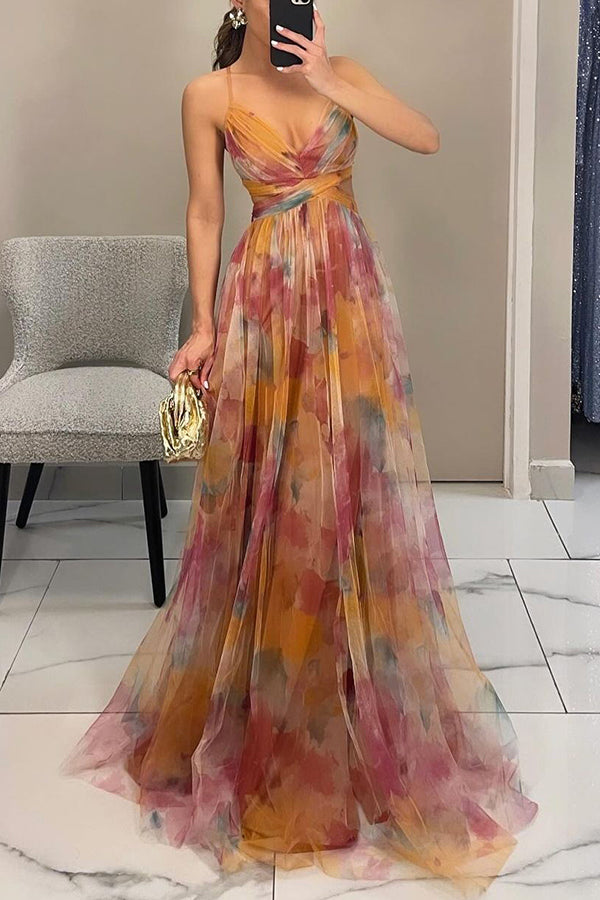 Qyn – Wunderschönes Maxikleid Mit Blumenmuster