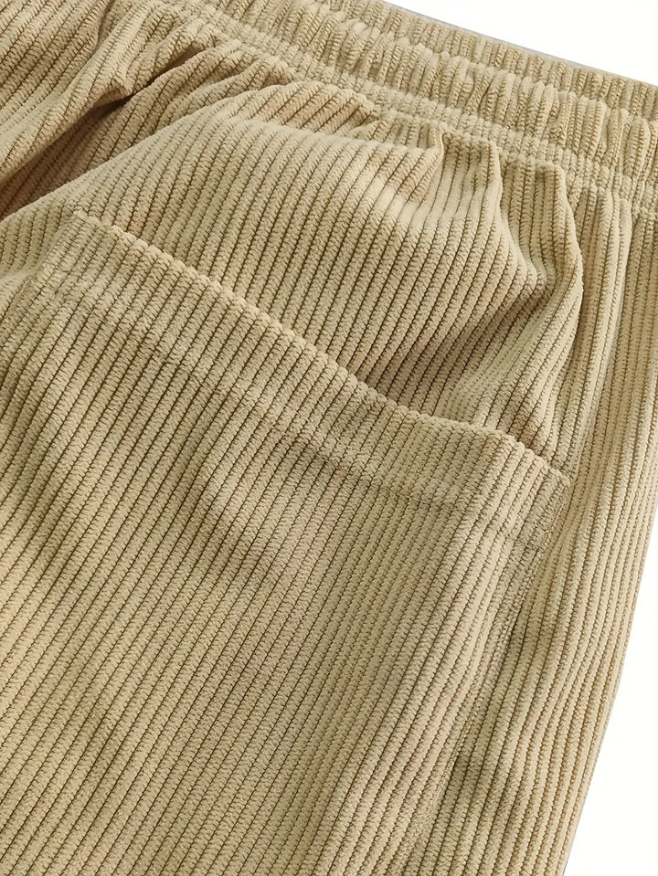 Asher - Gerade Geschnittene Hose Mit Kordelzug Der Taille