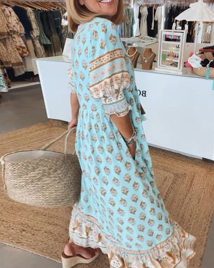Nailya – Lässiges Bedrucktes Kleid