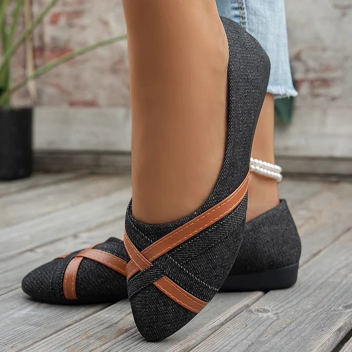 Shakina – Bequeme Schuhe Mit Gekreuzten Riemen