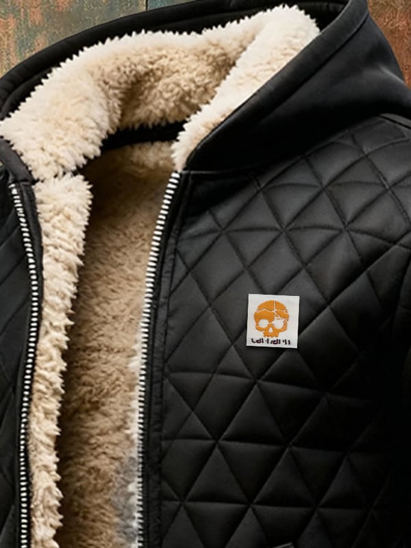 Jorginho – Im Freien Jacke Mit Gestricktem Rautenmuster