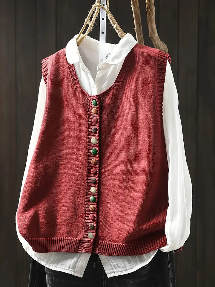 Toriana – Ärmellose Strickweste