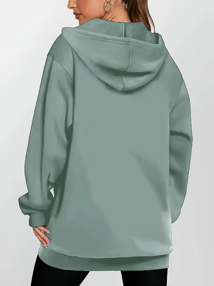 Angeleen – Kapuzen Jacke Mit Reißverschluss Und Geometrischem Print