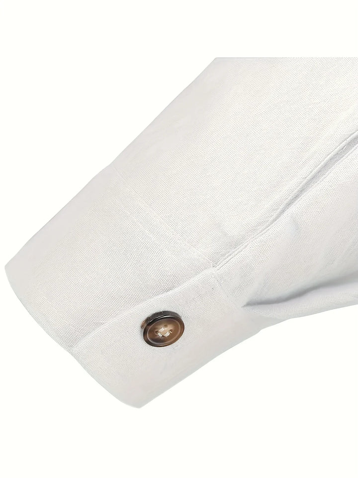 Shayne - Leichtes Hemd Aus Baumwoll Leinen Mit Langen Ärmeln