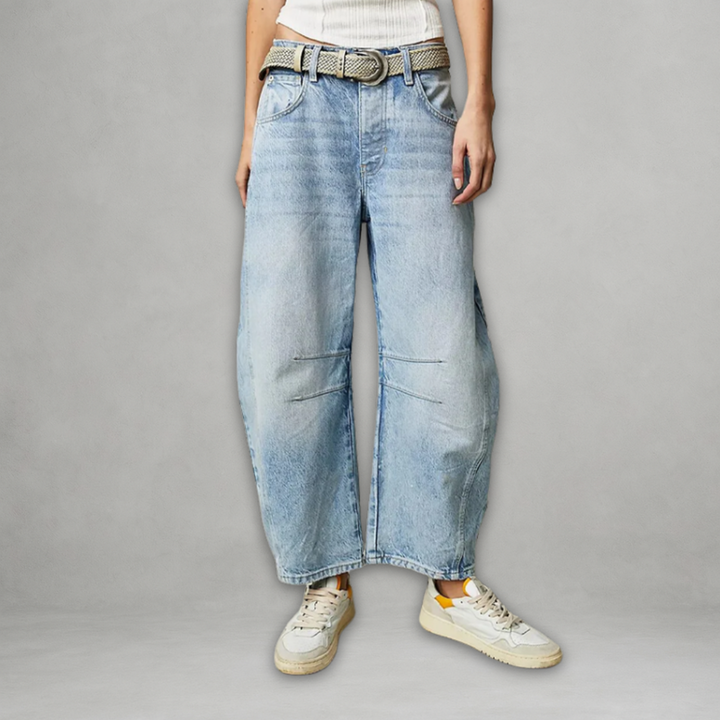 Entela – Lässige Lockere Jeans Mit Tasche