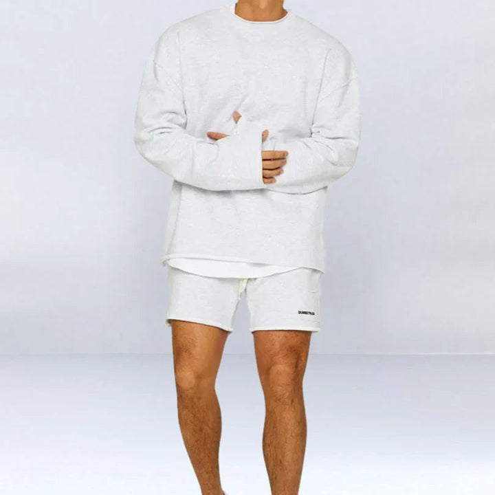 Leszek – Stilvolle Langarm Pulloverhemden Mit kurze Hose