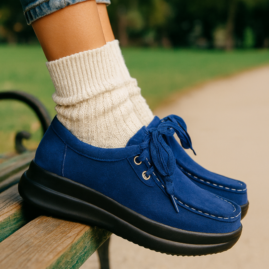 Tonja – Schnürschuhe Aus Wildleder Mit Rutschfester Sohle