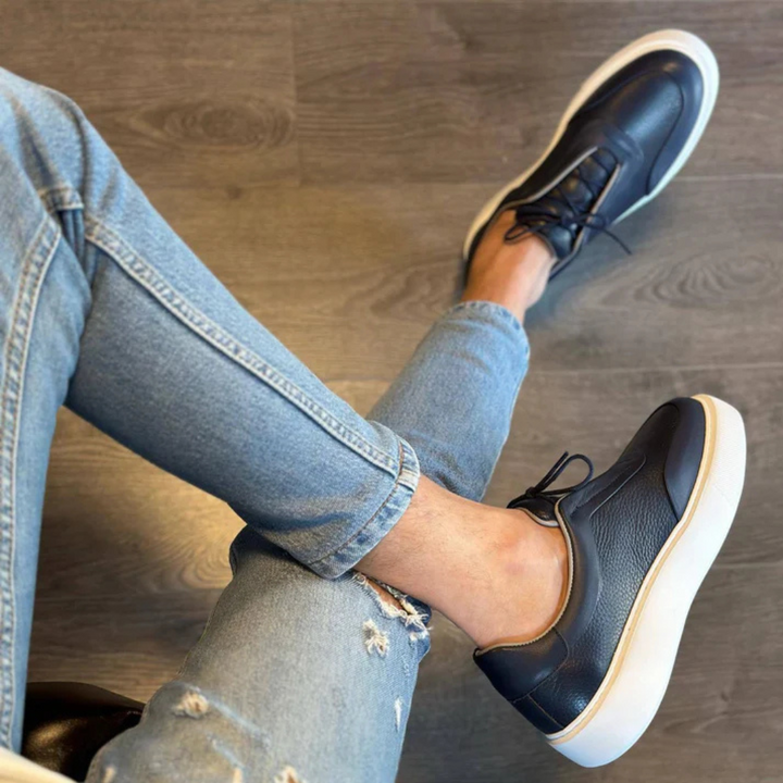 Corentin - Turnschuh Mit Dicker Sohle Aus Leder