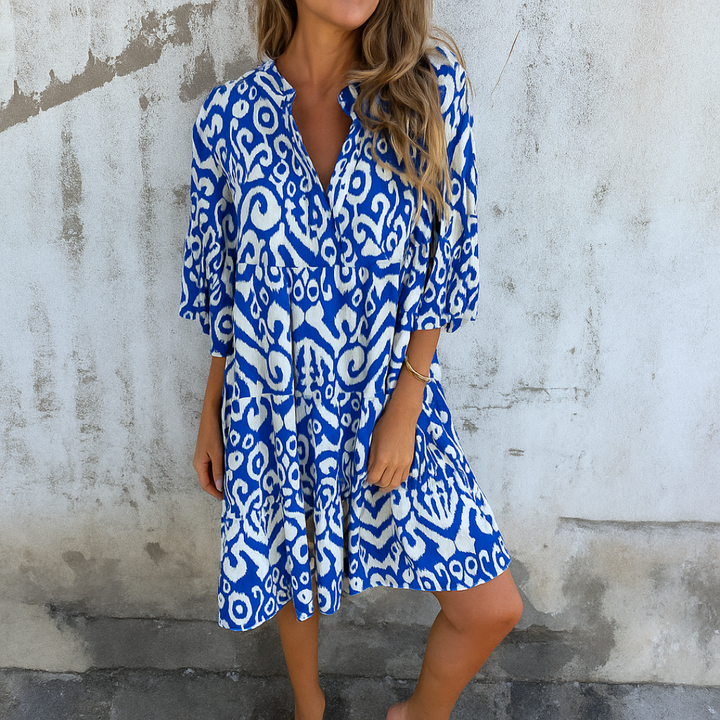 Shaffer – Elegantes Kleid Mit V-Ausschnitt
