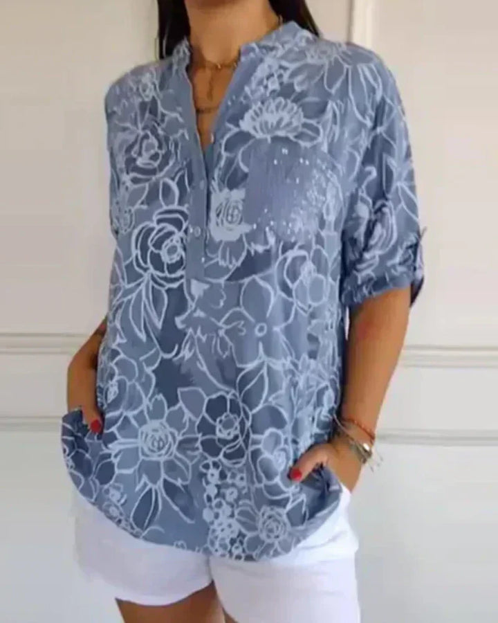 Narese - Bluse Mit Blumenmuster