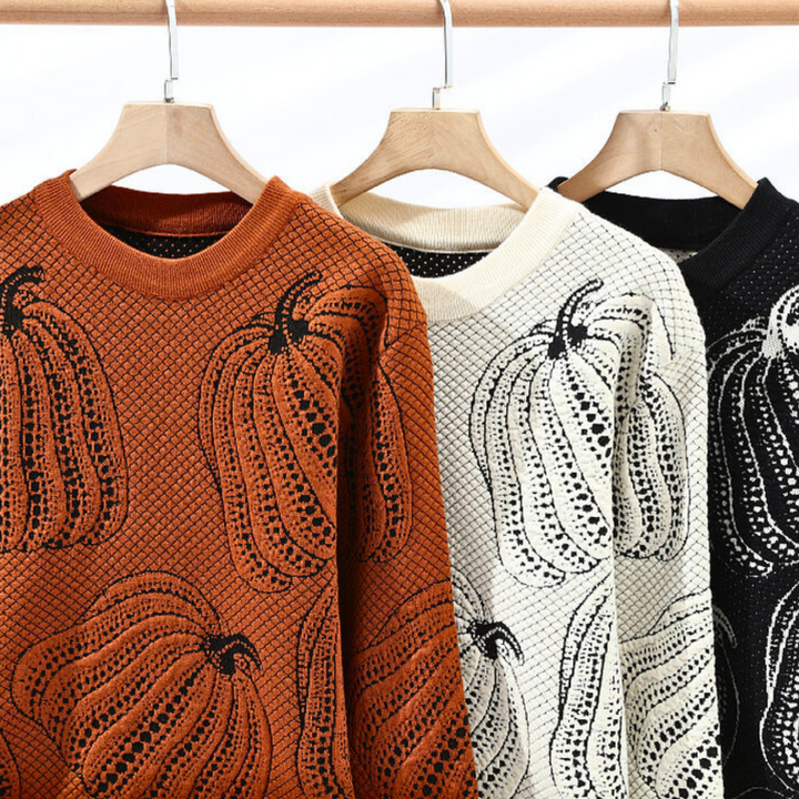Rinaldo – Lässiger Strickpullover In Kürbisoptik