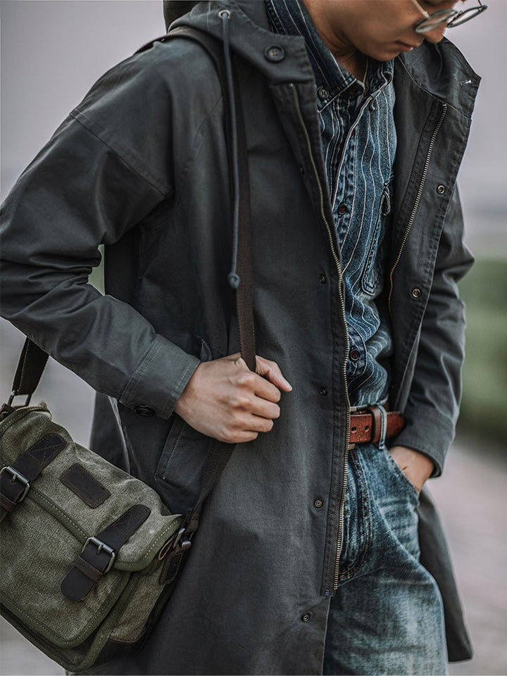 Ragnar – Kapuzenjacke Im Vintage Militärstil
