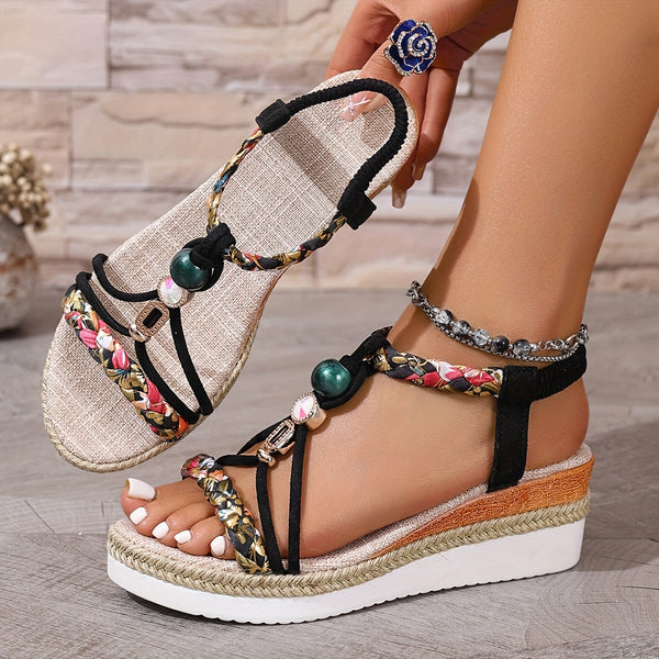 Tasia - Bequeme Sandalen Mit Keilabsatz