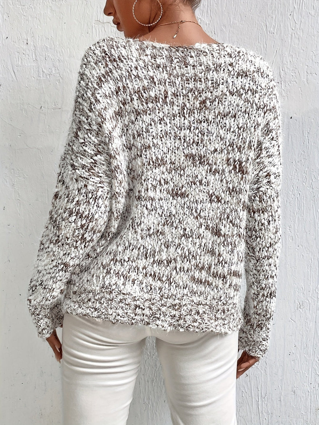Chryselda – Lässiger Langarm Strickpullover