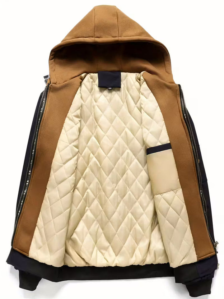 Sylvain – Kapuzen Jacke Im Luftwaffe Stil Mit Reißverschluss