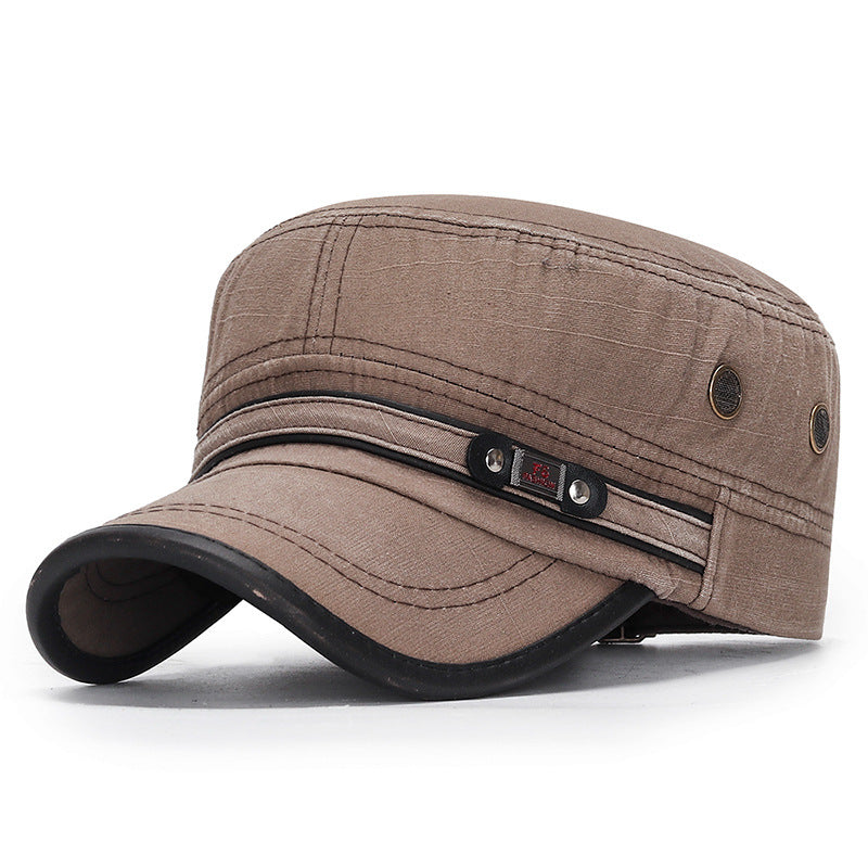 Goggins – Flache Baumwoll Kappe Im Vintage Stil