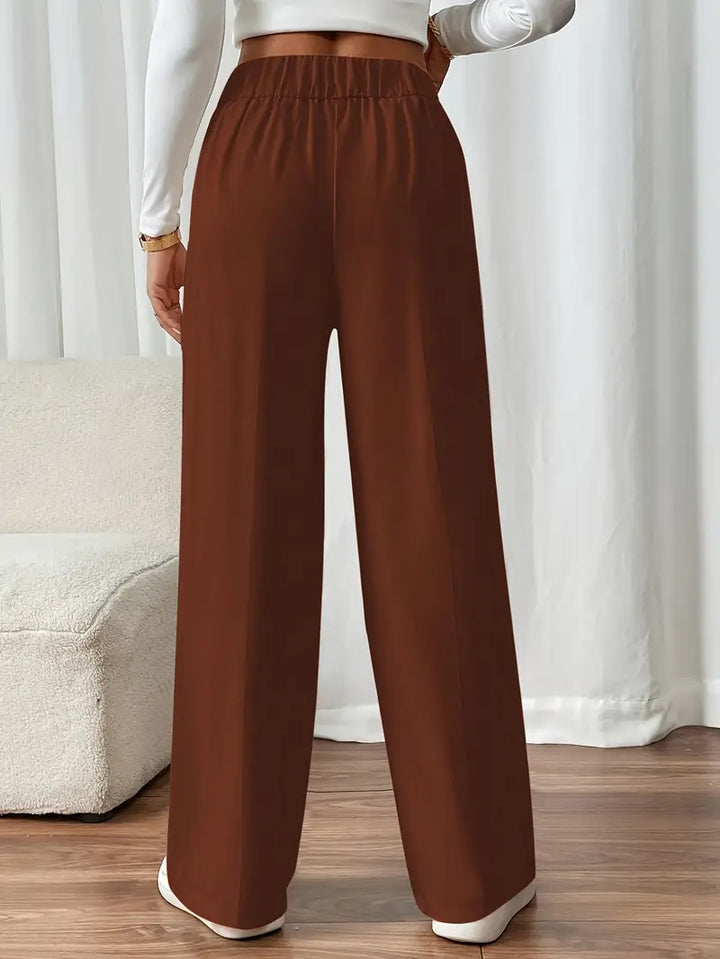 Orvella - Bequeme Hose Mit Weitem Bein Und Taschen