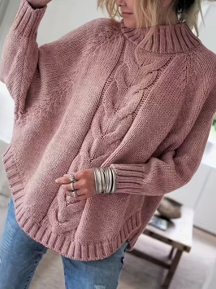 Pamella – Übergröße Pullover Mit Zopfmuster