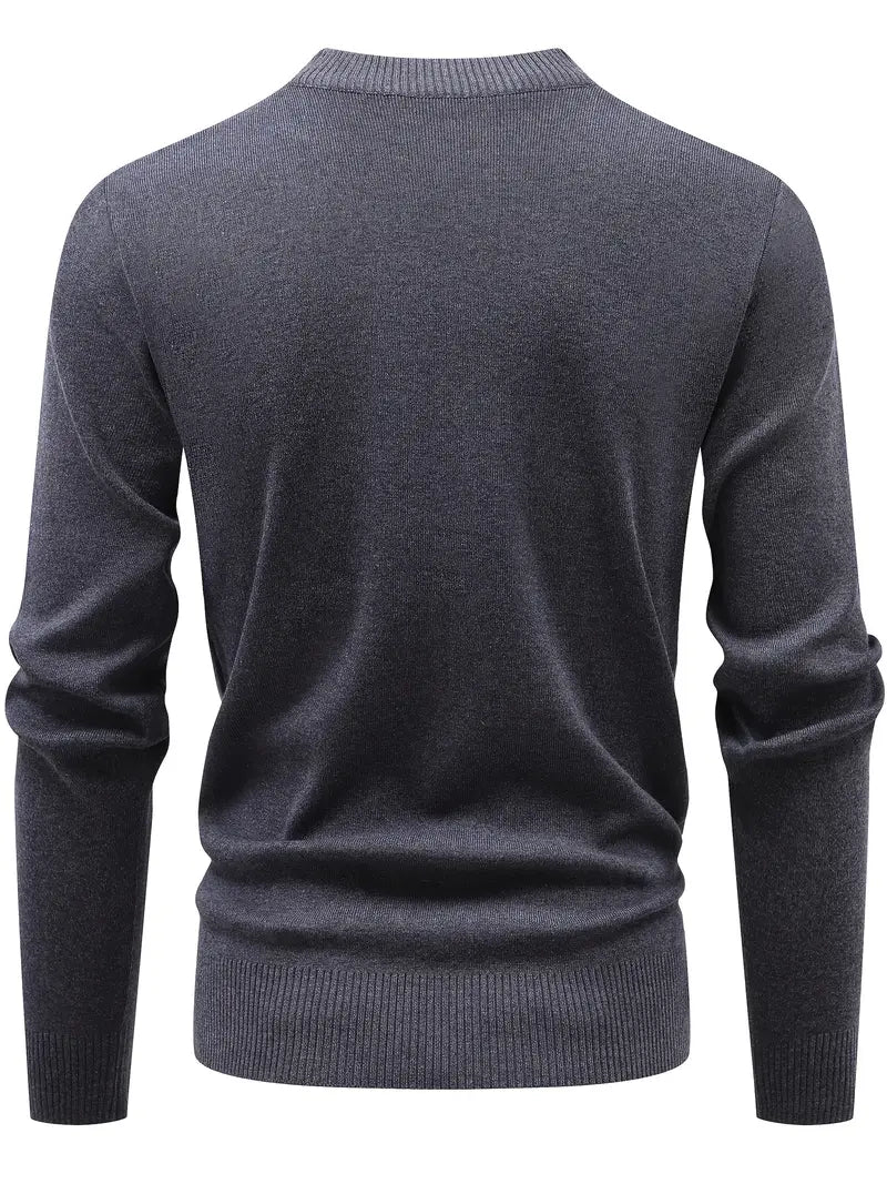 Yoann – Strick Pullover Mit Viertelreißverschluss
